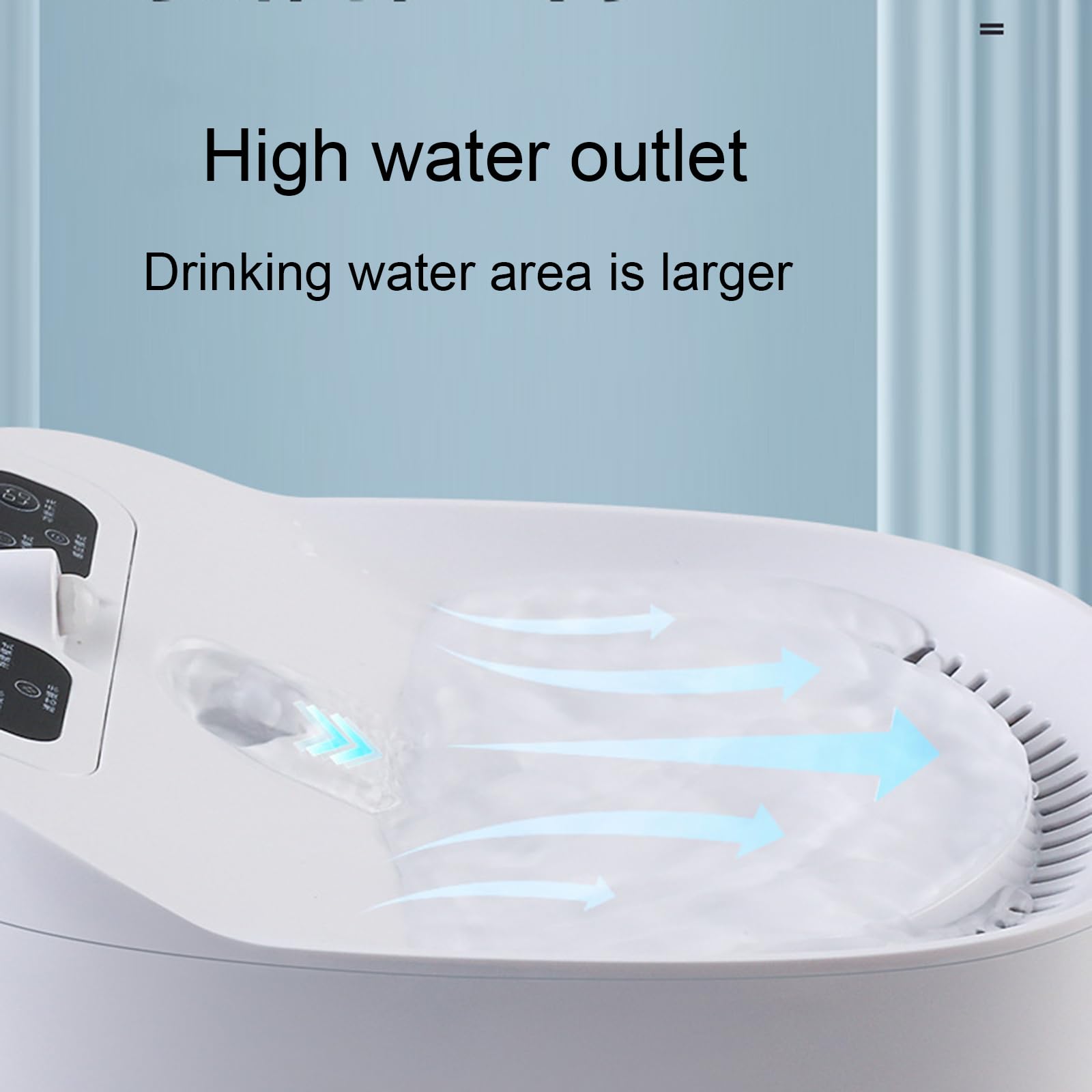 Distributore di acqua per animali domestici, rilevamento intelligente, 3 modalità, funzionamento silenzioso, serbatoio dell'acqua di grande capacità da 2,2 l