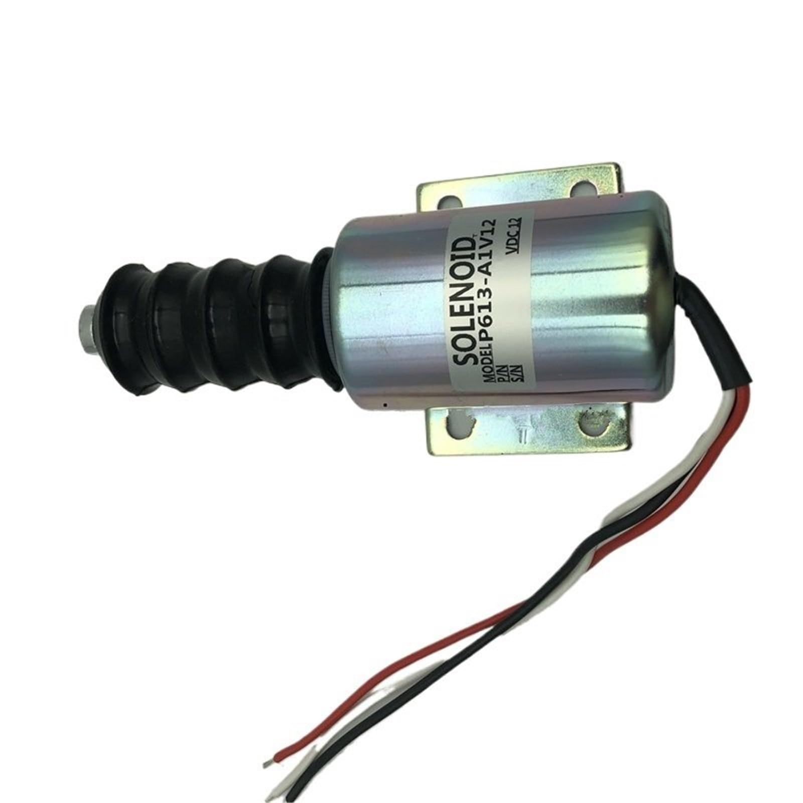 Solenoide de corte de combustible Solenoide de tracción P613-A1V12 121615GT de 12 voltios, apto para el control del acelerador del motor.