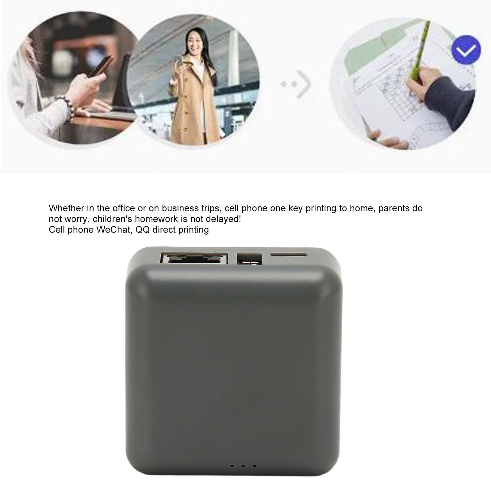 GOWENIC Connessione di rete RJ45, server di stampante USB di rete, stampa di rete Wi-Fi, da 100 a 240 V