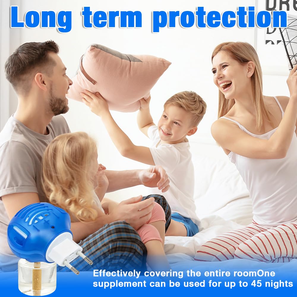 2PCS Mosquito Repellent Plug in, Insect Killer for Home & Travel, Odourless& Non-toxic, Portable Mosquito Killer - Image 7