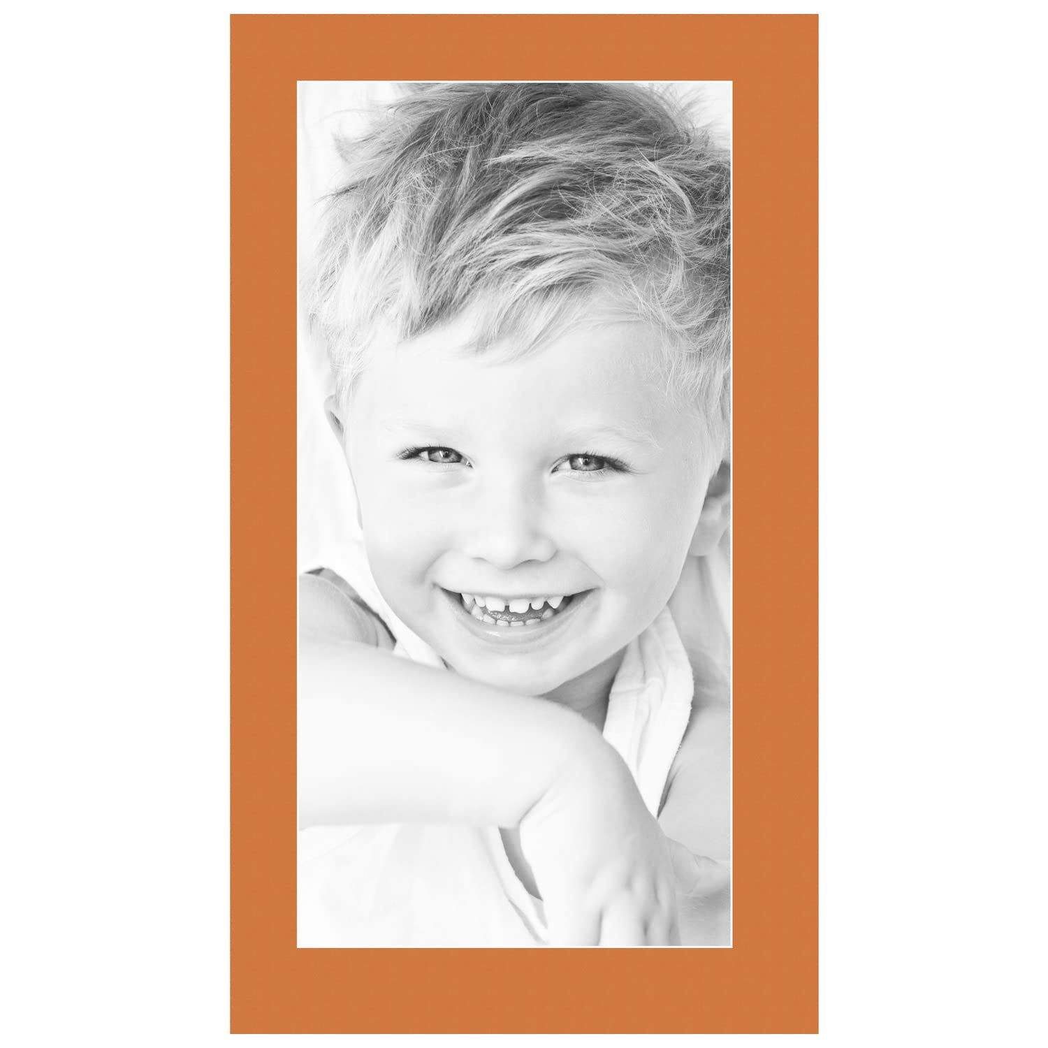 11x22 Tangerine / Octoberfest Custom Mat for Picture Frame with 7x18 opening size (Mat Only, Frame NOT Included)
