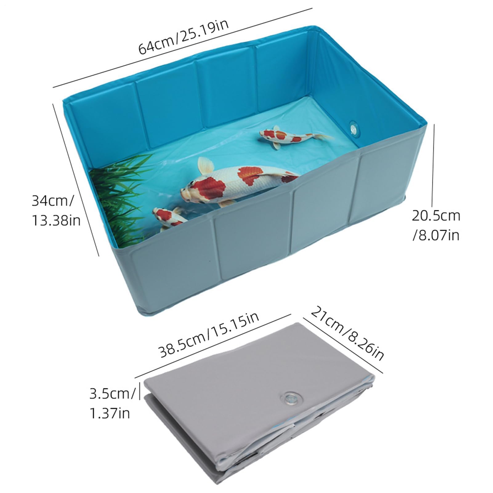 Piscina de baño para mascotas, piscina plegable de PVC para perros, forma cuadrada, antideslizante, para cachorros, gatos, animales pequeños
