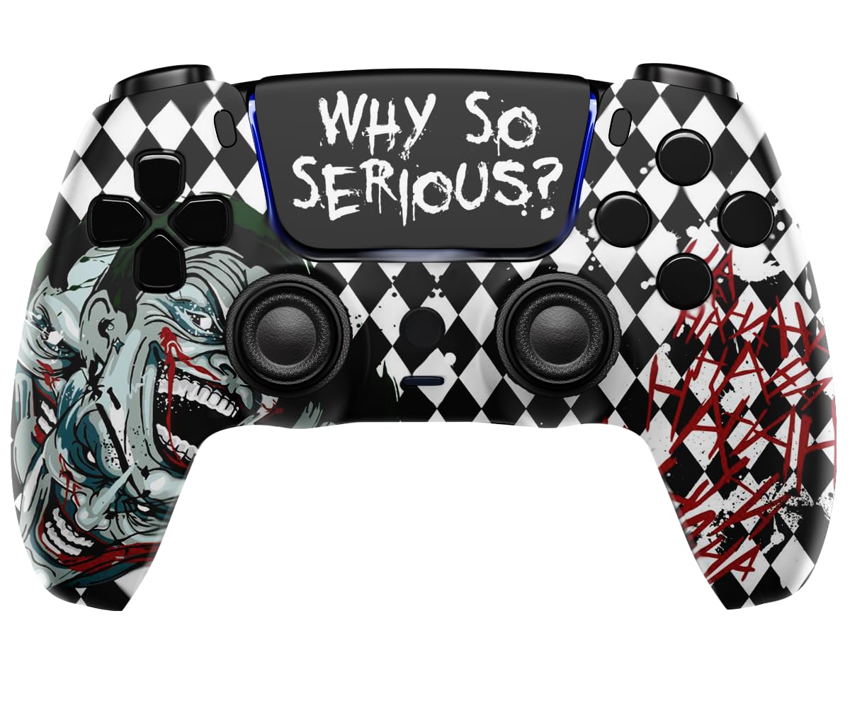 MODDEDZONE M Series Manette sans fil personnalisée compatible avec PS5 – Design exclusif et unique | Personnalisée aux États-Unis | Masque noir