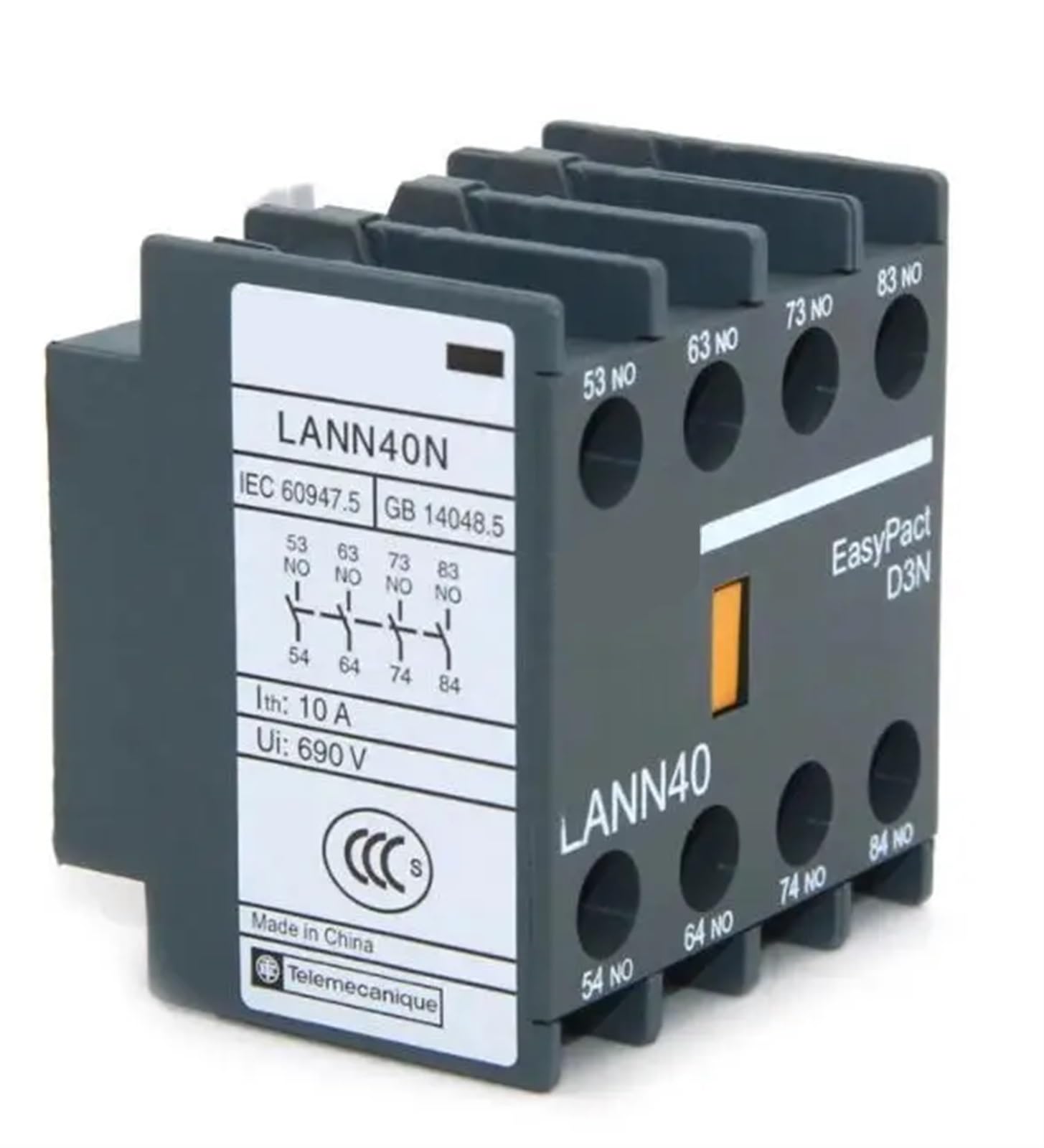 LANN40N LANN40N LANN40N Instantaneous Auxiliary Contact 4NO 1Pcs