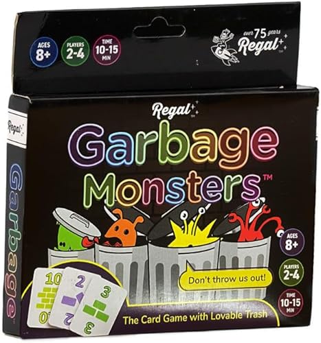 Miniatura 2 de Regal Games Juego de cartas familiares de monstruos de basura
