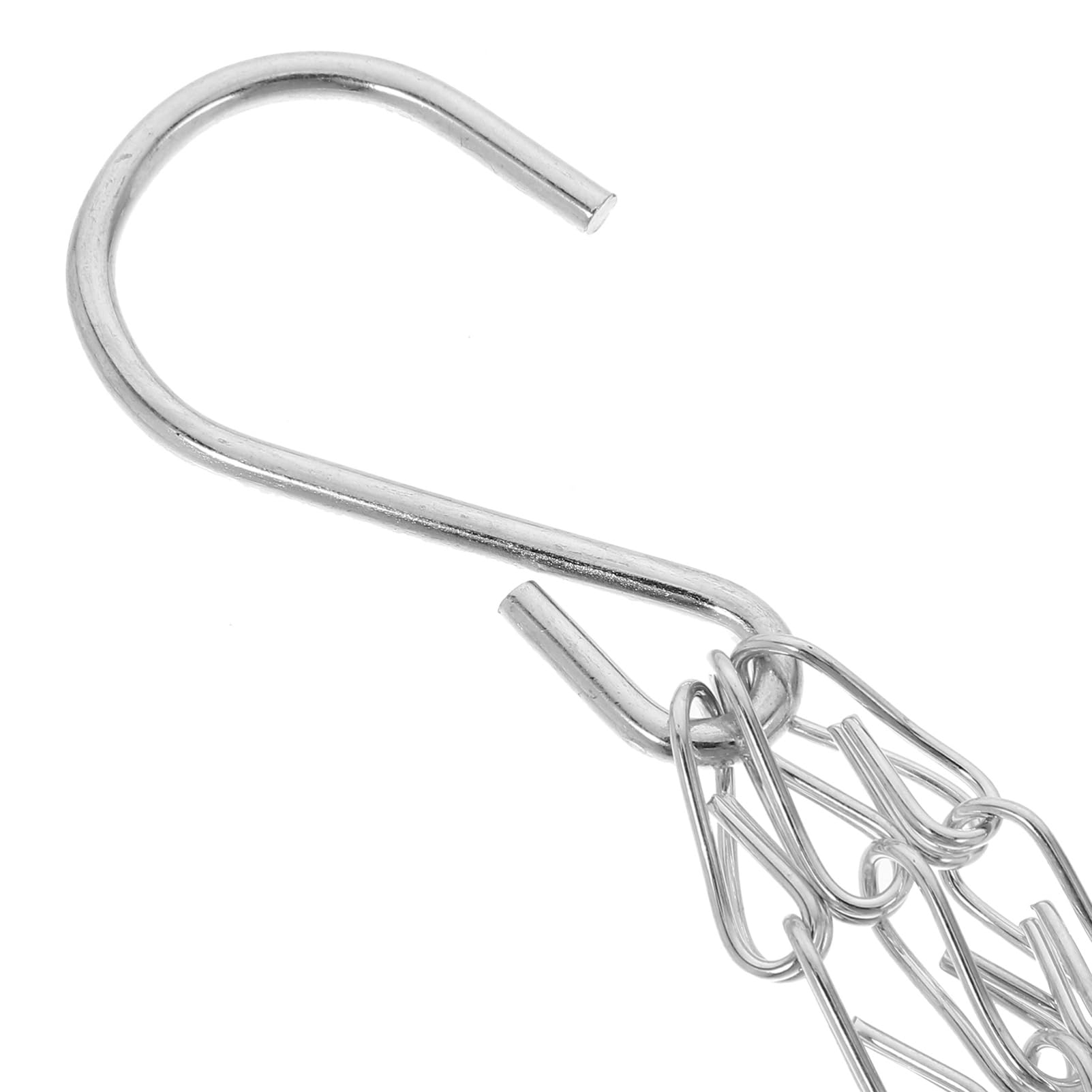 Catena Sospesa in Ferro Bianco a Tre Fili per Fioriere e Lanterne, Catena Robusta per Appendere Piante in Spazi Esterni e Balconi, Ottimizza Spazio e Versatilità
