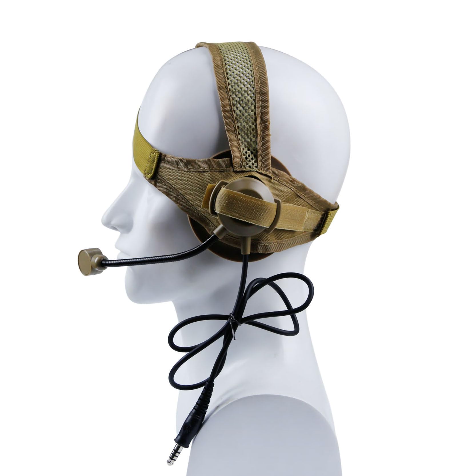 Auriculares tácticos para caza, deportes de tiro con micrófono, airsoft, paintball, ronda de borde, orejeras para juegos de lucha, CS Cosplay
