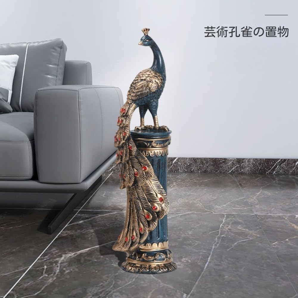 クジャク   置物 装飾品 現代工芸品美術品 クジャク 置物 装飾品 現代工芸品美術品 クジャク 置物 装飾品