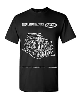 FORD CUTOFF Ｔシャツ Foxbody 5.0 Ford Mustang 4 Eye Red T-Shirt | eBay