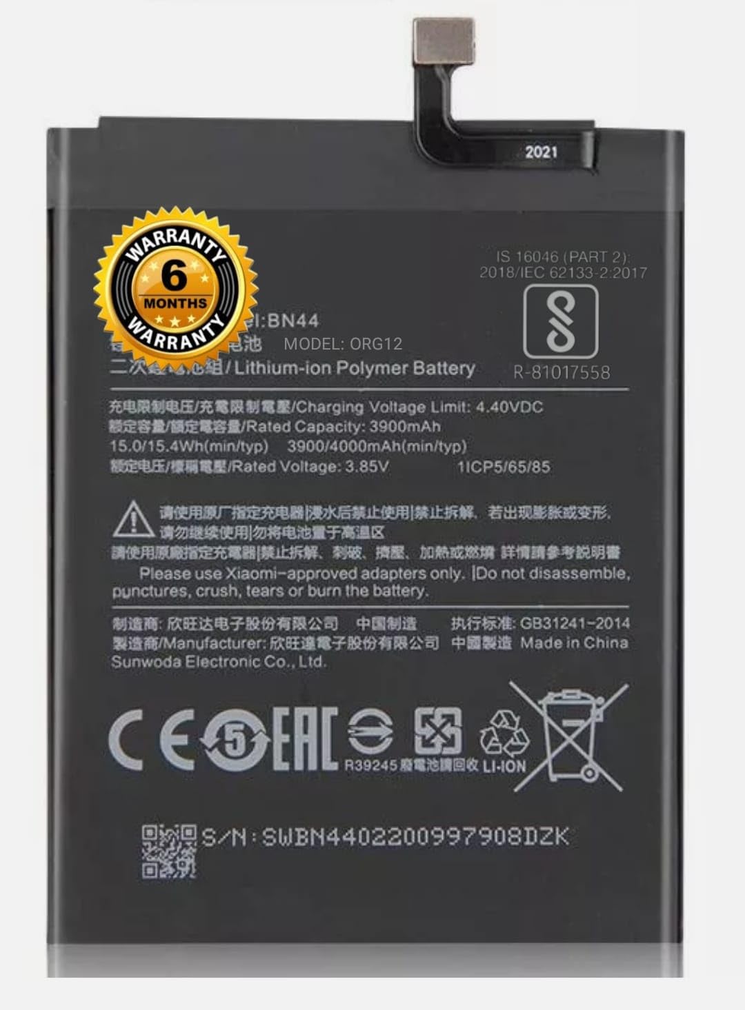 Original BP40 Battery for Redmi K20 Pro, 9T M1903F11G Battery with 6 Month Warranty ** (BP40)