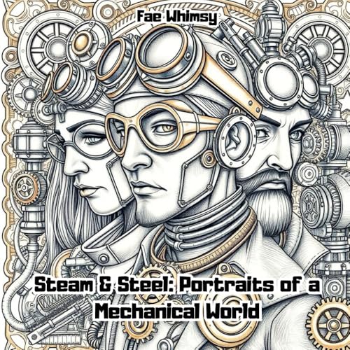 Steam & Steel: Portraits of a Mechanical World: Intricate Steampunk Portraits to Color and Relax, Free Time,