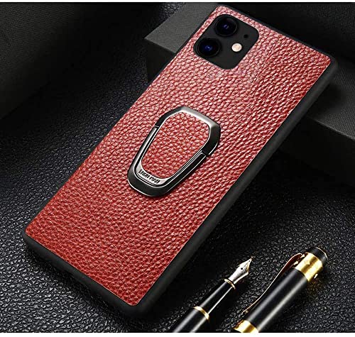 Étui en cuir KANUZ pour iPhone 12 avec support magnétique premium