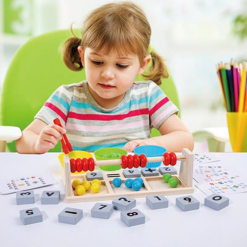 Dr. MUYA® Montessori Toy for 3 4 5 6 Years, Counting Toy, Wooden, Educational Toys, Motor Skill Toys, Hand-Eye Coordination - Image 2