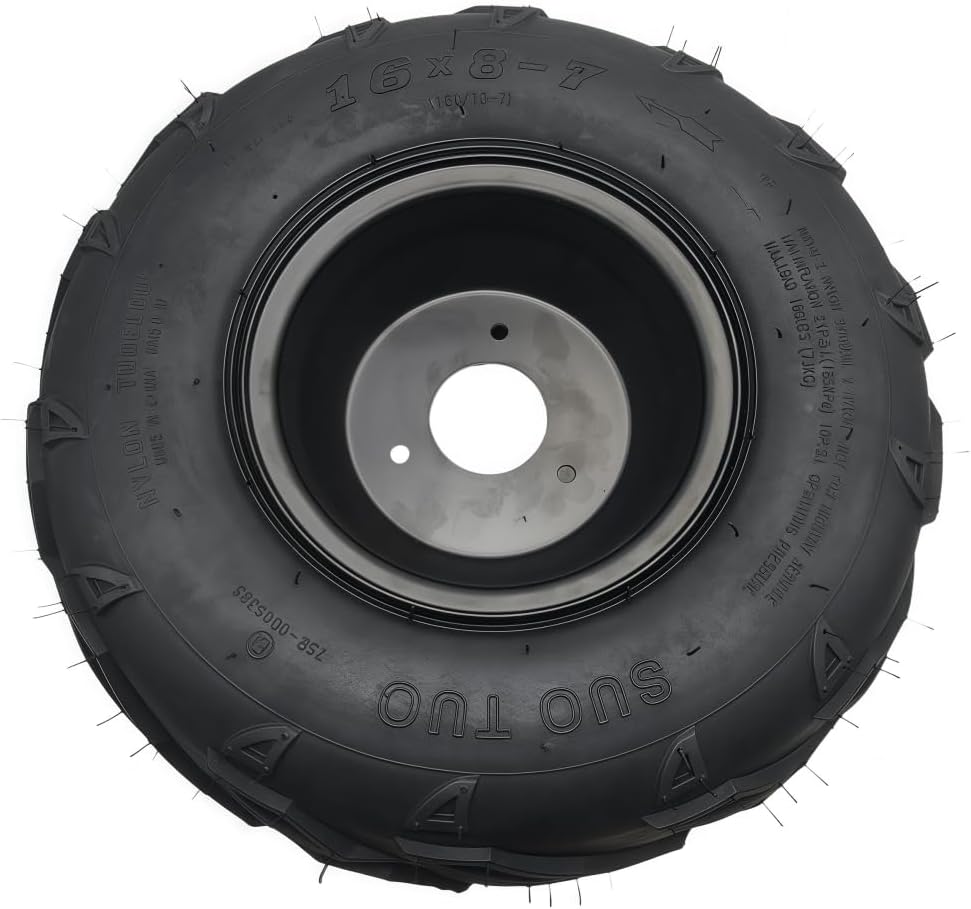 CLEO 16 * 8-7 Right Wheel Assembly For 50cc 90cc 110cc ATV Go-Karts Bolt Rim Spacing 76mm