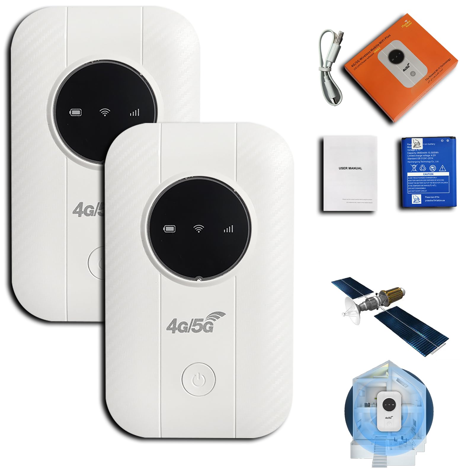 Ultra Link Pocket WiFi, Satellite Internet in Your Pocket, Router Unlimited Satellite Internet Portable 𝖲atellite 𝖨nternet WiFi for International Travel (1 Pcs) — view 10