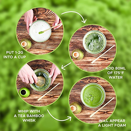 Té japonés matcha en polvo premium 220g miniatura 3