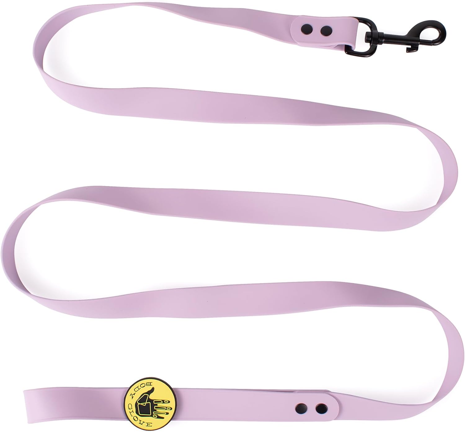 Body Glove Waterproof Dog Leash Made of Biothane Webbing - Non-Fading Colors - Stain Resistant Material (Lavendar, S/M)