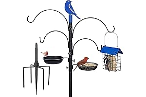 Kingsyard Bird Feeder Stations for Outdoors Heavy Duty 85 Premium Metal Bird...