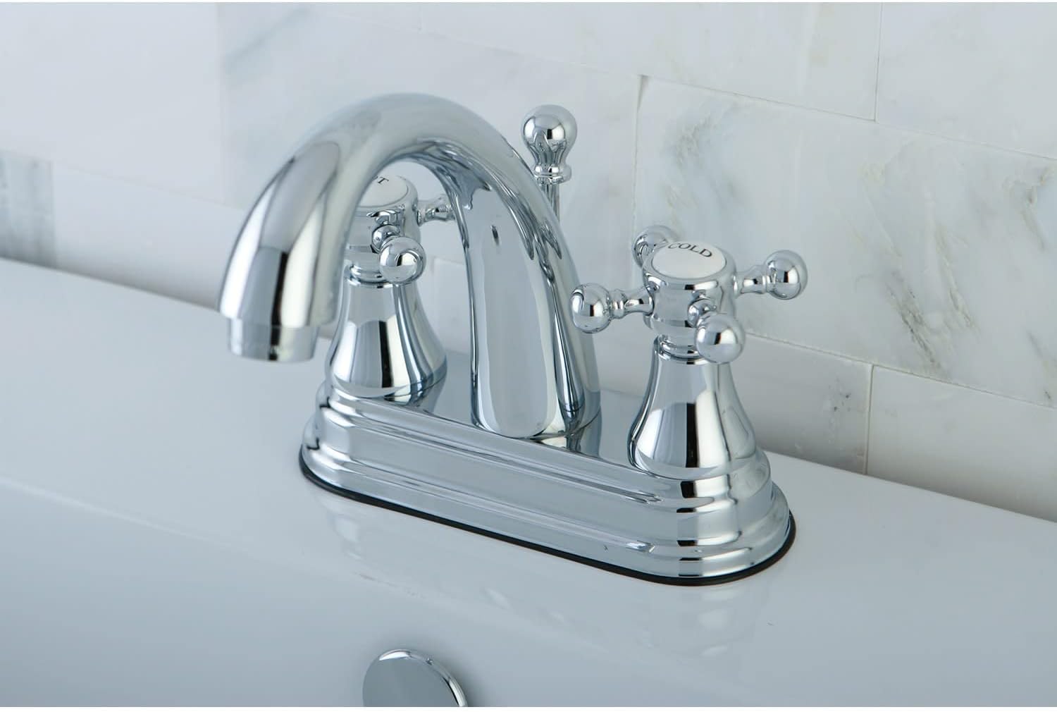 Kingston Brass KS7612BX 4 in. Centerset Bathroom Faucet, Polished Brass
