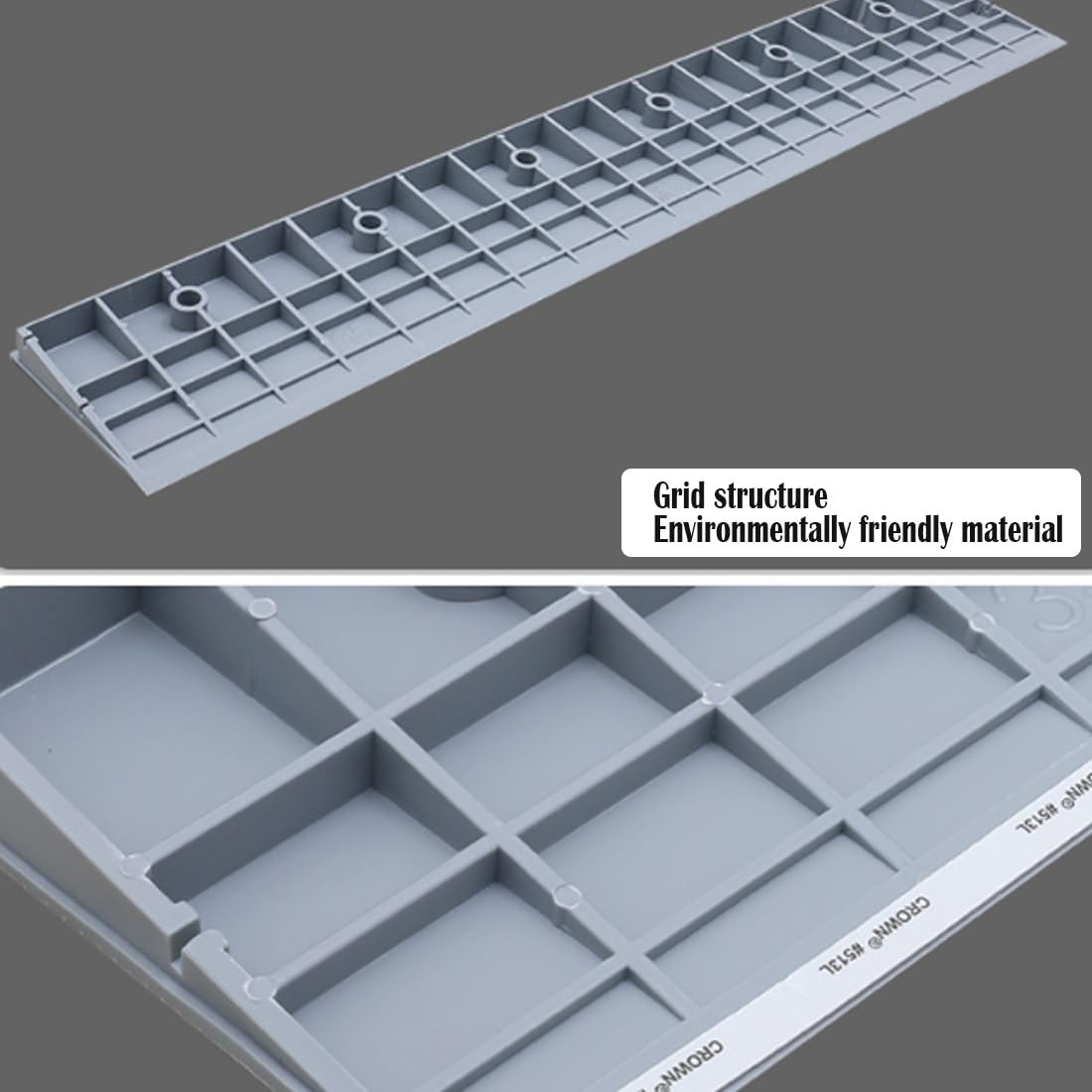 Rampas para Umbrales De Puertas, para Sillas De Ruedas, Escalones, Scooters De Movilidad, Rampas para Umbrales De Entradas(Gris,50x30x11cm(LxWxH))