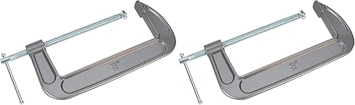 Miniatura 4 de Performance Tool Abrazadera en C de hierro dúctil W206C con acabado esmaltado resistente para una resistencia superior a la corrosión, ideal para el