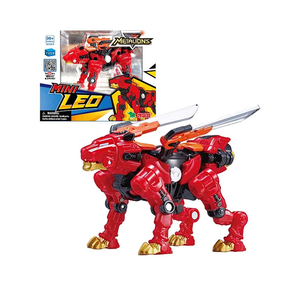 YOUNG TOYS Metalions Mini Leo Transform Robot Toy Kids