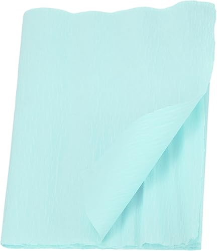 MECCANIXITY Rollo de papel crepé de 7.5 pies de largo 20 pulgadas de ancho para ceremonia de boda, decoración de varios festivales grandes, azul