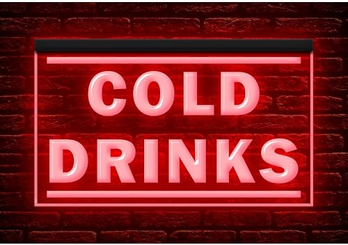 Miniatura 6 de 170146 Cold Drinks Bar Beer Pub Club Shop Store - Letrero de neón con luz LED (16 x 12 pulgadas, verde)