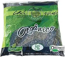 Chá Verde Orgânico das Folhas Campo Verde pacote 100 gramas