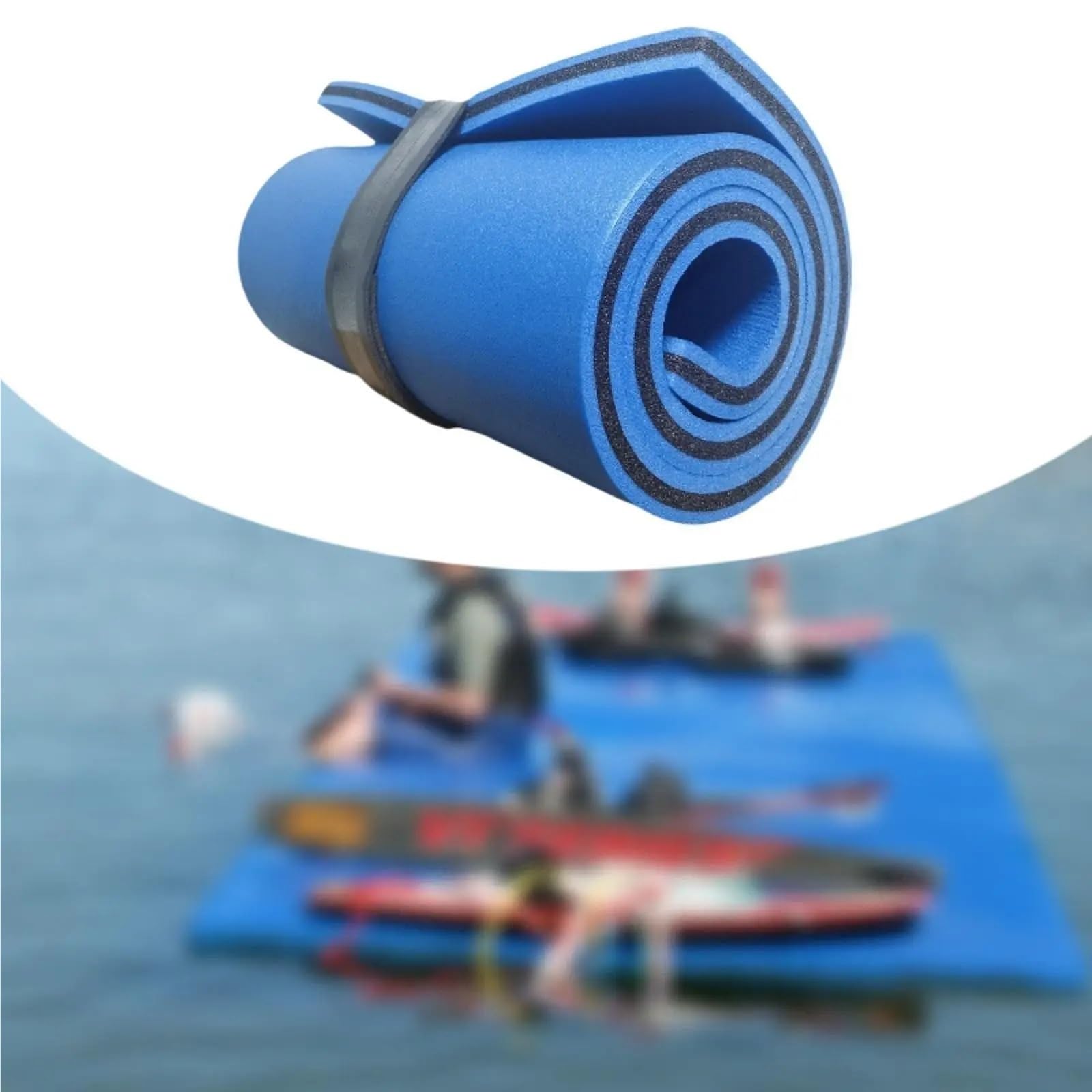 tappeto galleggiante Materassino galleggiante arrotolabile da 180 cm x 60 3,5, for divertimento in famiglia, nautica, adulti
