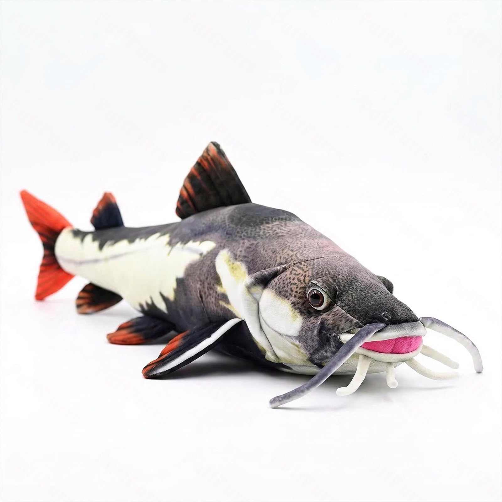 PuffPurrs Red-Tailed Catfish Plush - Lifelike 21in High-Definition Print Toy, Realistic Amazon River Fish Stuffed Animal Gift for Nature Lovers โ image 1