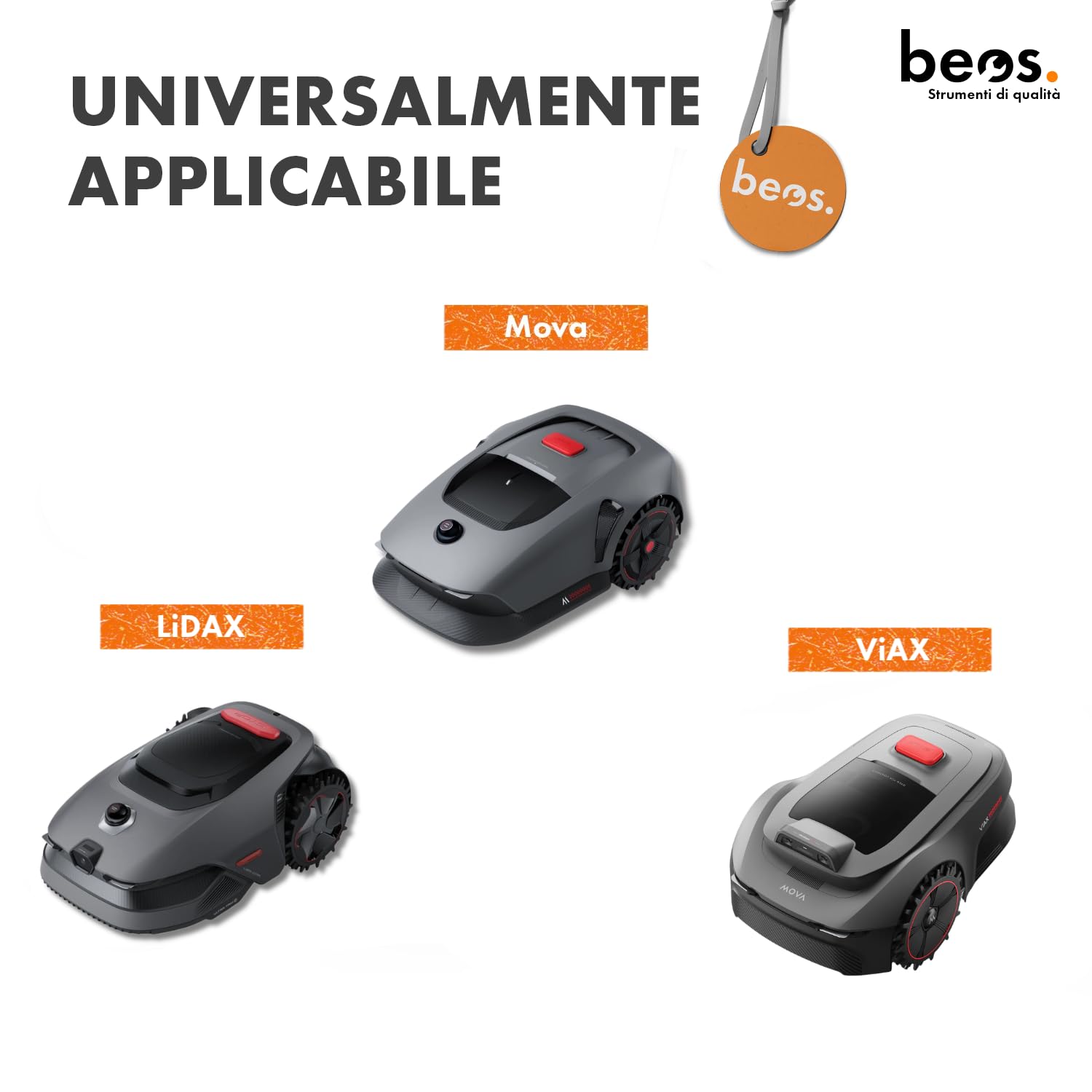 BEOS Premium Robot Tosaerba Tuning - Disco portacoltelli per 6 Lame - per Dreame Mova, ViAX e LiDAX - Disco portacoltelli Rinforzato in Fibra di Vetro - Ø 170 mm