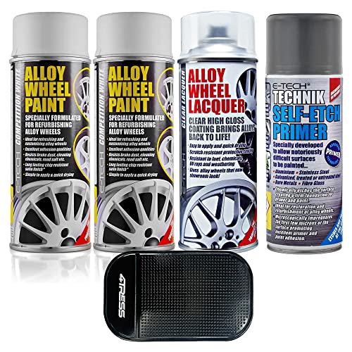 4TRESS E-Tech Alloy Wheel Spray Paint and Primer Kit