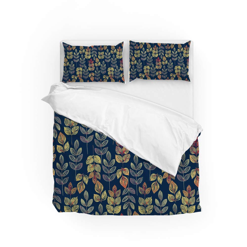 Housse de couette résistant au rétrécissement parure de lit 3 pièces