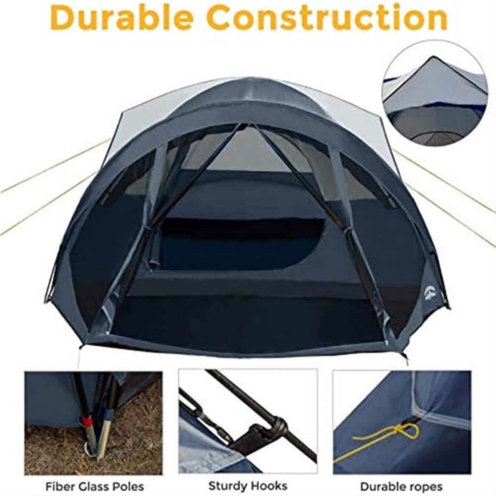 Outdoor Camping Kuppelzelt mit Sichtschutz, wasserabweisend, Wohnwagen-Zelte für Familien-Camping