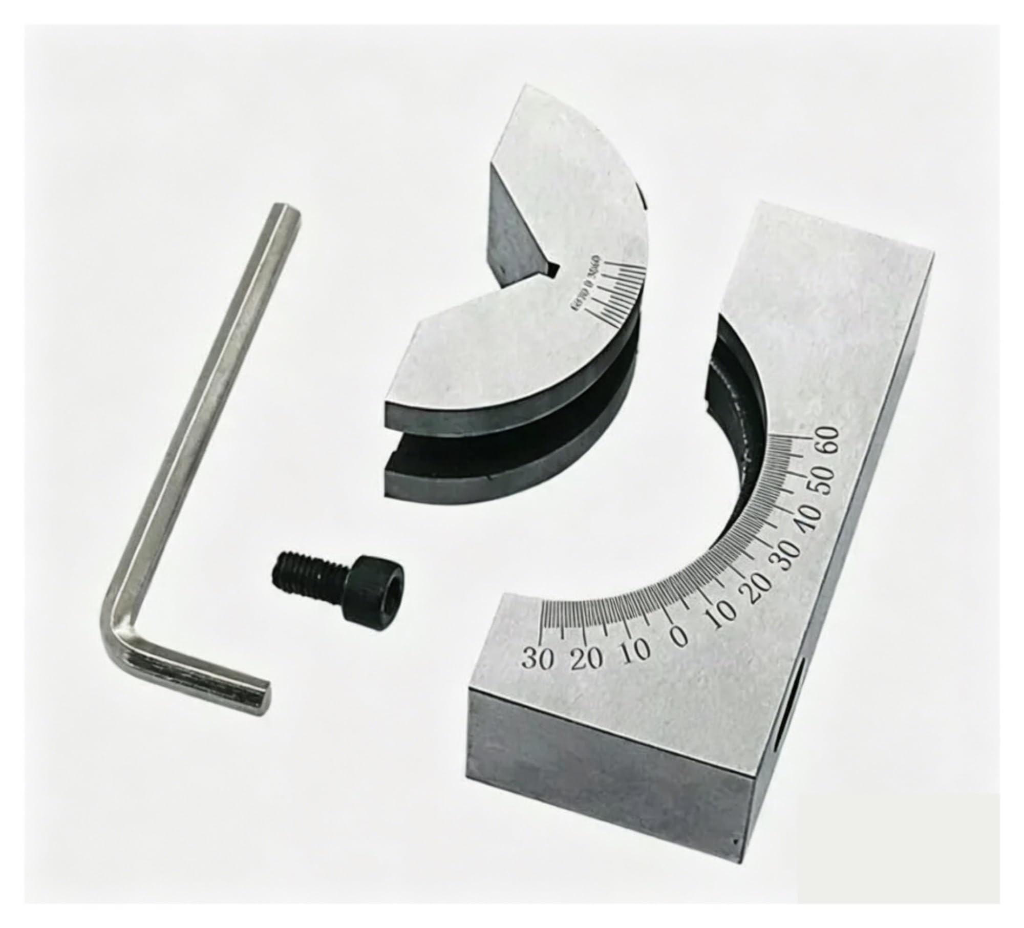 DUOCAI Adjustable Angle V Block Milling Setup 0-60 Degree Angle Block Precision Gauge