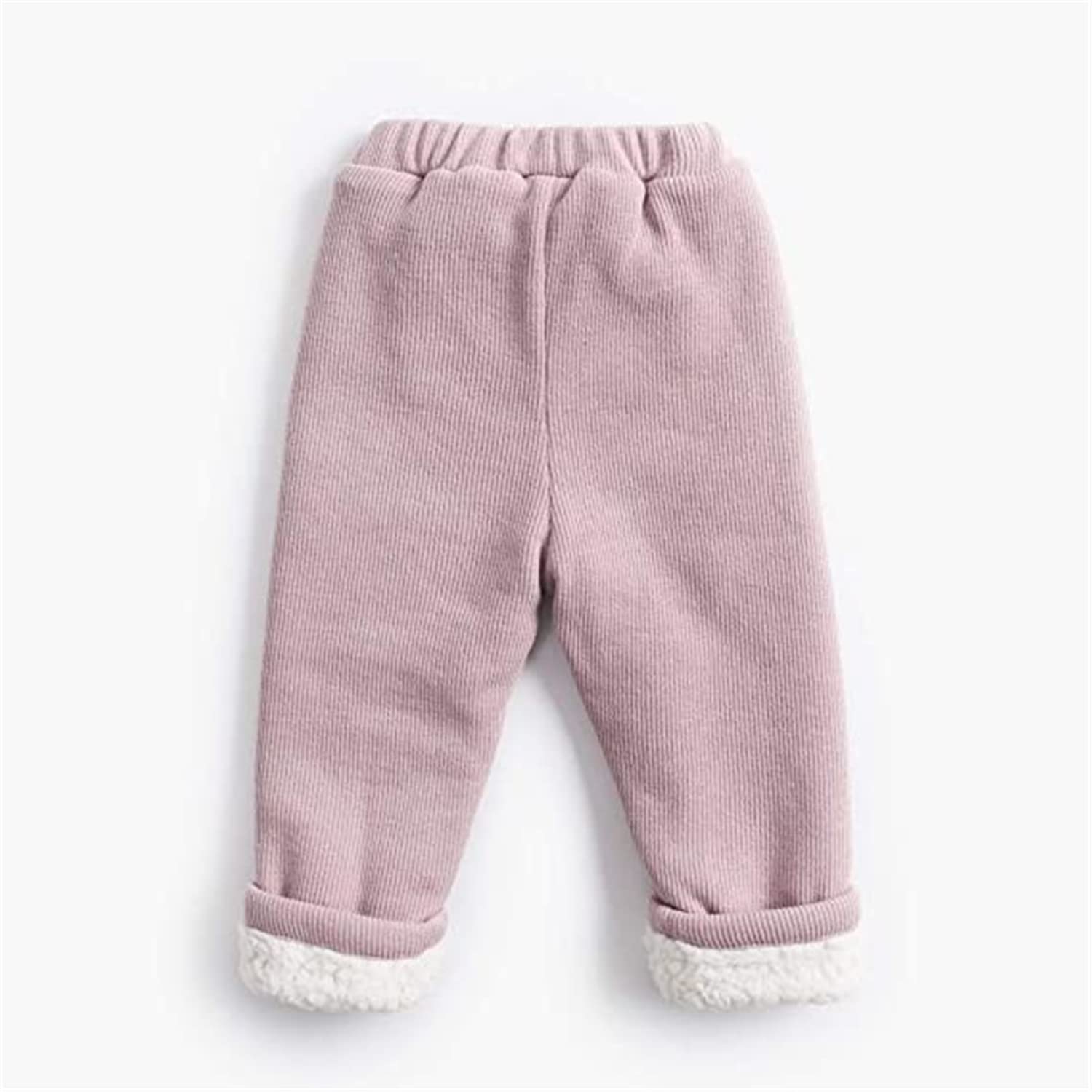 Petit bébé fille garçon hiver chaud taille haute pantalon de jogging enfant en bas âge coton cordon pantalon doublé polaire velours côtelé pantalon
