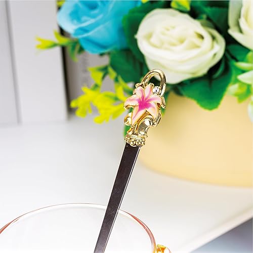 Vista 84 de Taza de té de flores, taza de café de cristal transparente con cuchara, caja de regalo para su madre, esposa, abuela, niñas, amigos, San Valentín