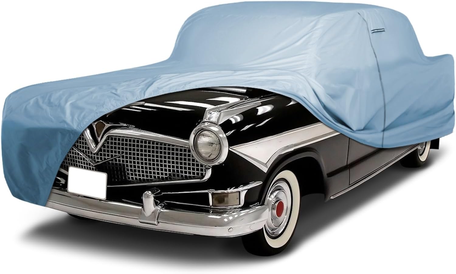 iCarCover Premium Car Cover for 1951-1957 Hudson Hornet Heavy Duty Waterproof All-Weather Automobiles Custom Fit Indoor Outdoor UV Snow Protection Covers with Straps and Bag