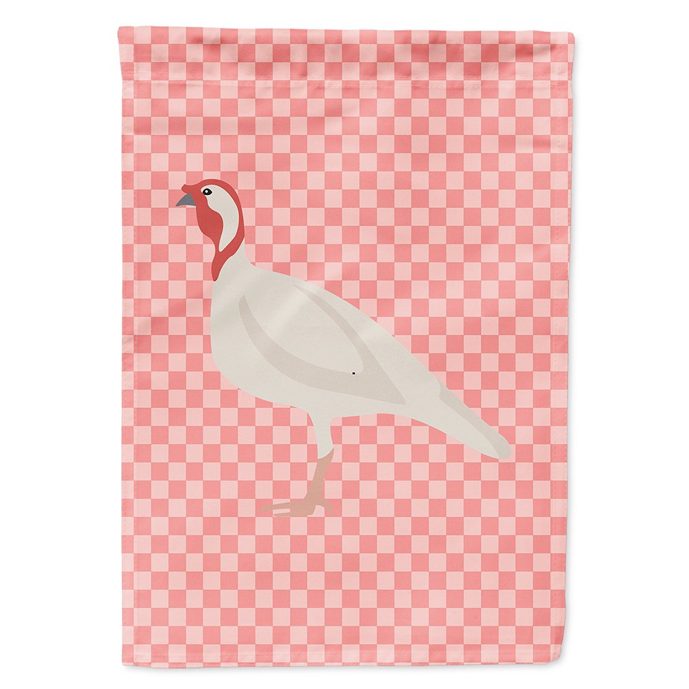 Dindon petite blanc Turquie poule rose vérifier drapeau de maison multicolore BB7989CHF