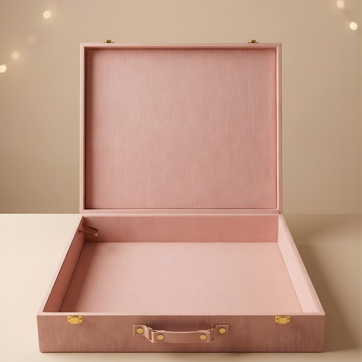 Premium Decorative Suitcase Gift Box with Handle – Luxury Wedding Hamper Box for Saree, Jewelry & Festive Gifting | Elegant Storage & Gift Packaging Box-image-5