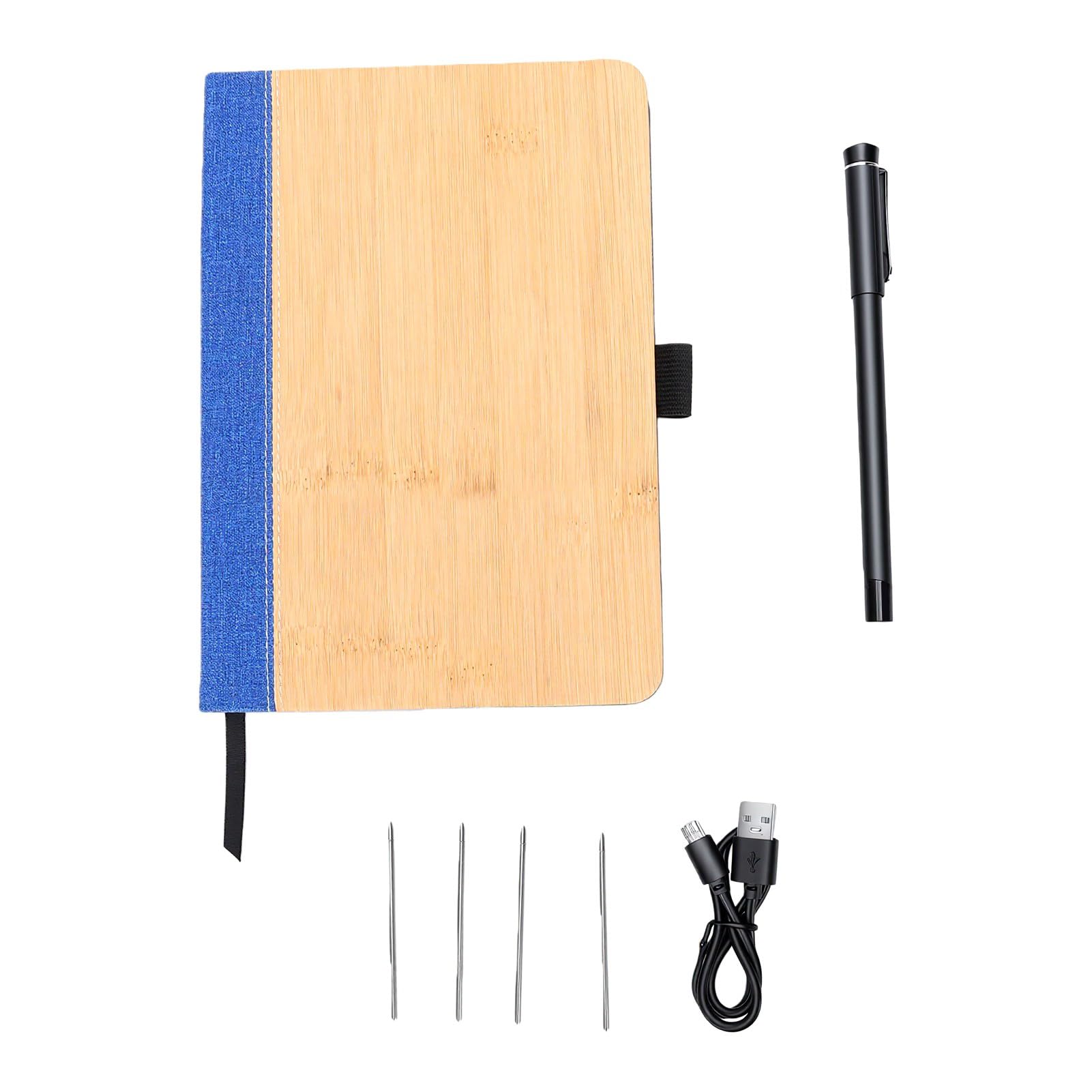 Set di Scrittura Intelligente Penna di Sincronizzazione Digitale OCR Bluetooth per Studenti e Professionisti con Notebook A5 (BLUE)