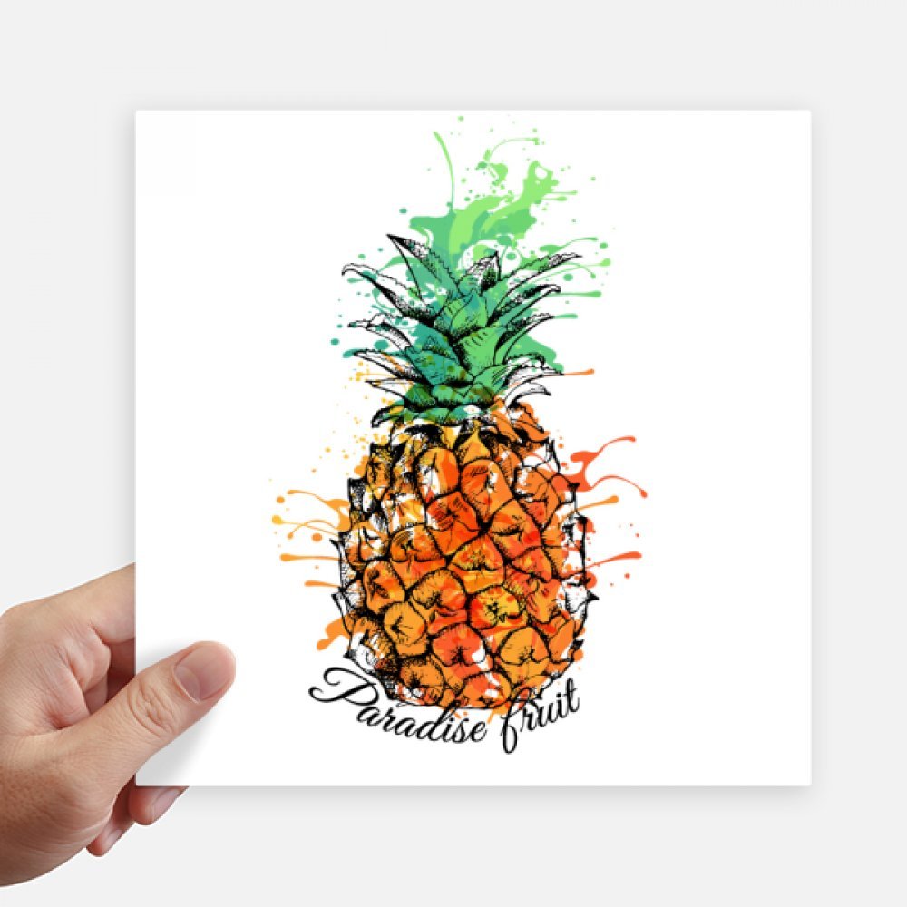 Decal d'ananas et orange multicolore 20cm étanche pour valise