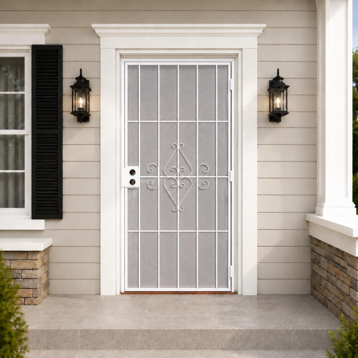 JUBEST Steel Security Door in White