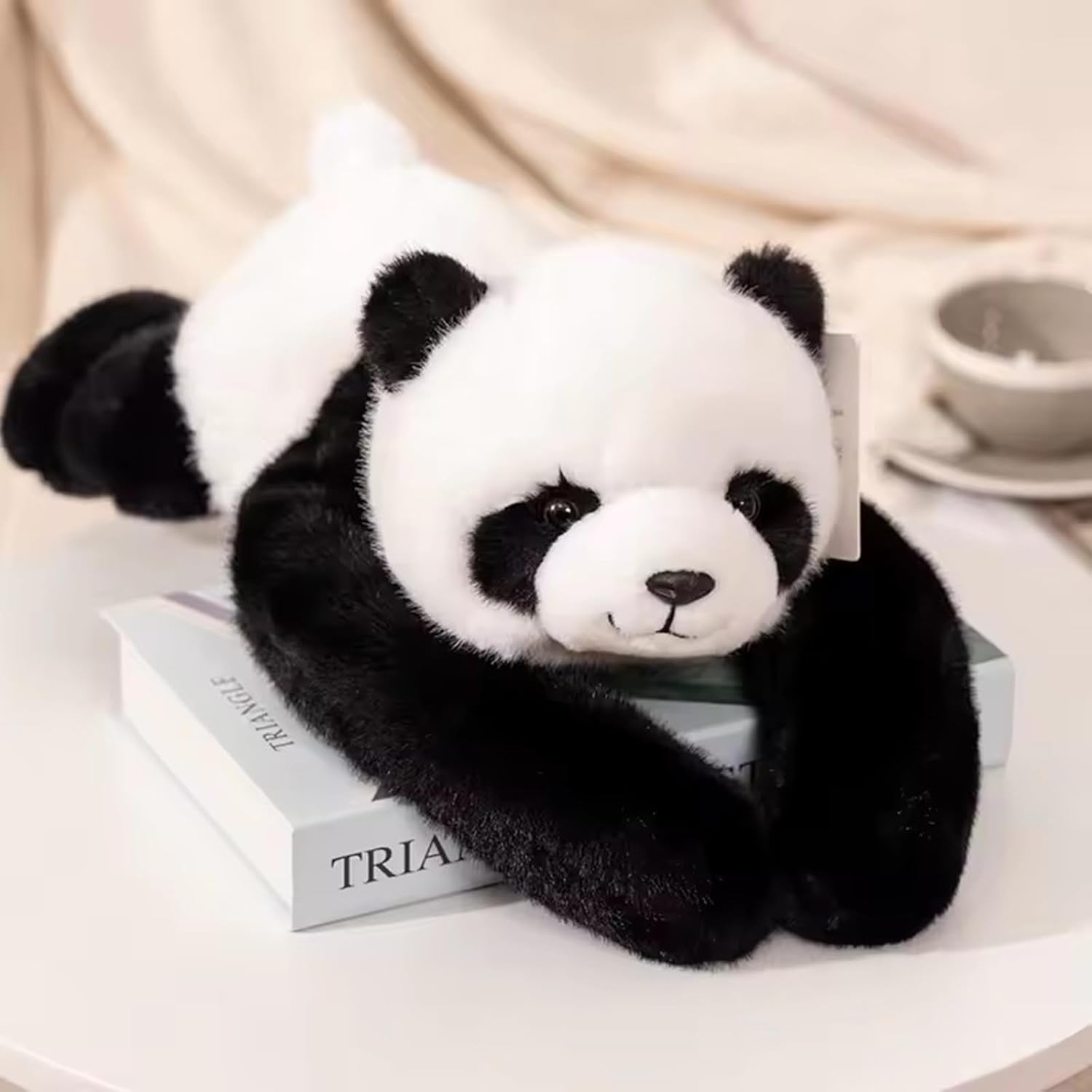 Annco 1lb Weighted Panda Plush Soft Toy 8 Inch,Anxiety Stress Relief Calming Sensory Toy for Kids Adults,Cute Plushie for Home Office Travel Decor — image 1
