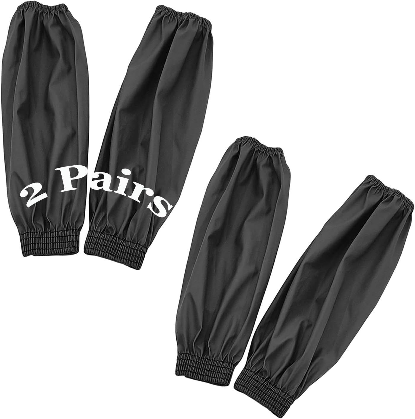 Arm Sleeves Covers, PU Oversleeves Protector for Arm with Elastic Cuffs, Waterproof, Oilproof, Acid Resistant