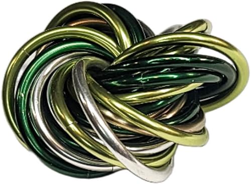 Miniatura 77 de Möbii Fidget Ball (MultiColor): Quiet Mobius ADHD Anxiety Stim Stress Relief Toy Tool for Home Travel Office or Desk (Small, Full, Pink Blue Silver)