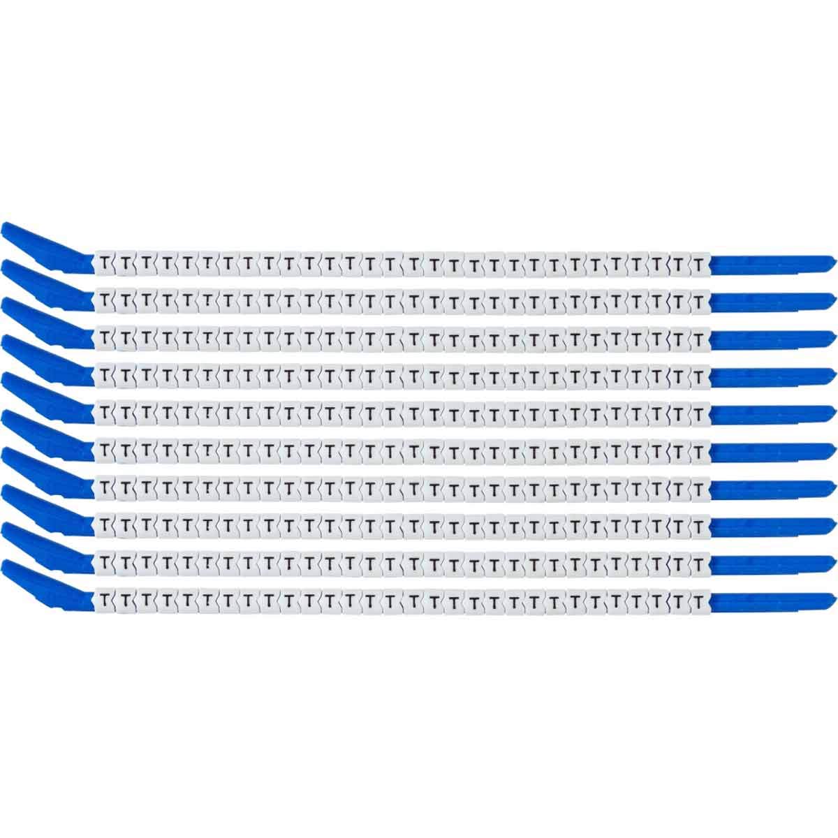 Brady SCN13-T Black on White, Wire Marker Clip Sleeves (50 Clips)