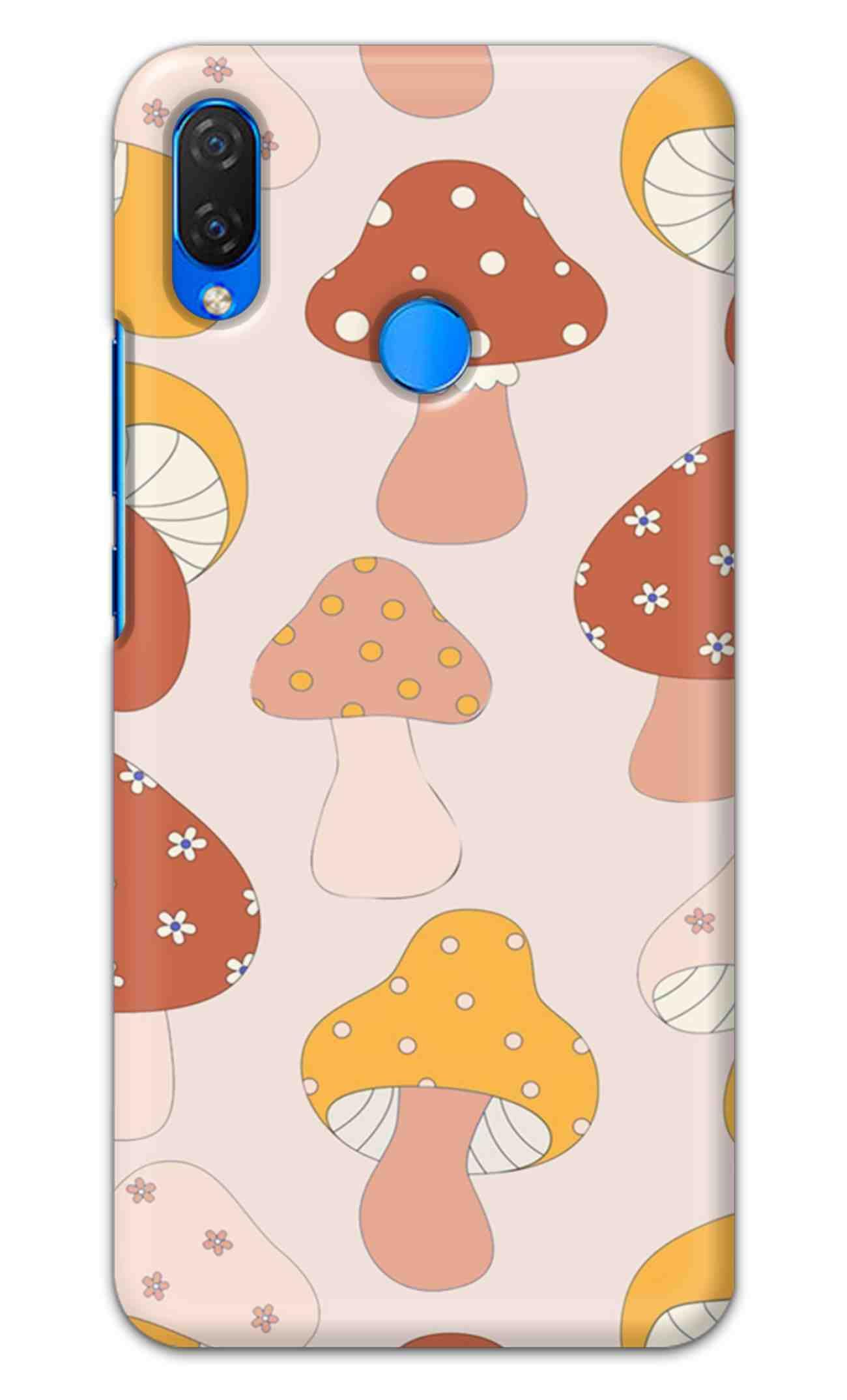 NDCOM for NOVA 3 / Huawei Nova 3i Back Cover Mashrooms Art Printed Hard Case