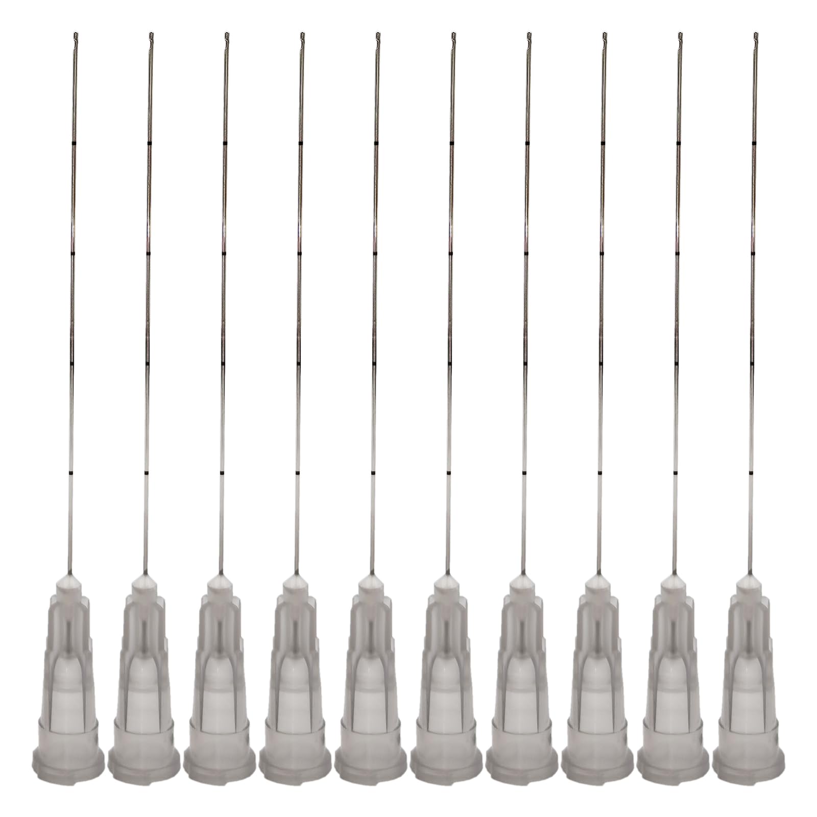 10pcs Professional Blunt Tips for Face Lifting,Individual Packaging for Lab and Veterinary (27G-50mm)